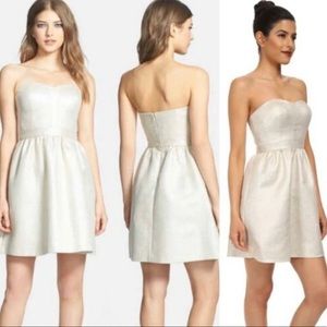 Gold Strapless Dress